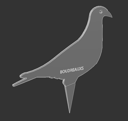 DOVE DECOY SILHOUETTE STL.